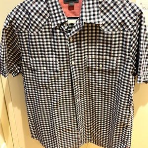Johnston & Murphy snap button up shirt size L